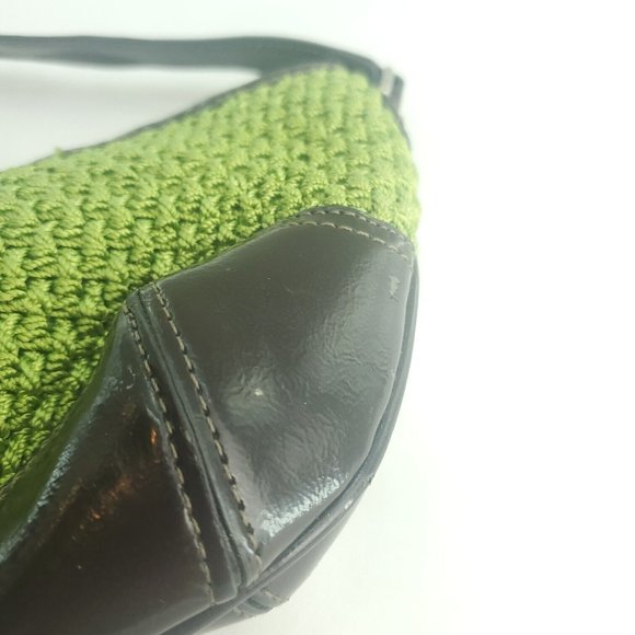 The Sak Womens Brown Crochet Shoulder Strap Lined Inner Pockets Hobo Bags - Picture 4 of 12